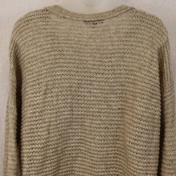 Eileen Fisher Brown Chunky Knit Pullover Sweater 50% Yak 50% Wool LG - Picture 10 of 13